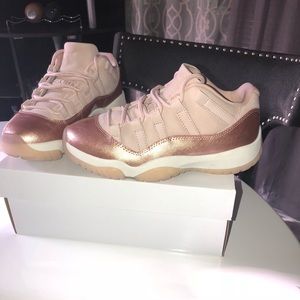 Women’s rose gold Jordan 11s